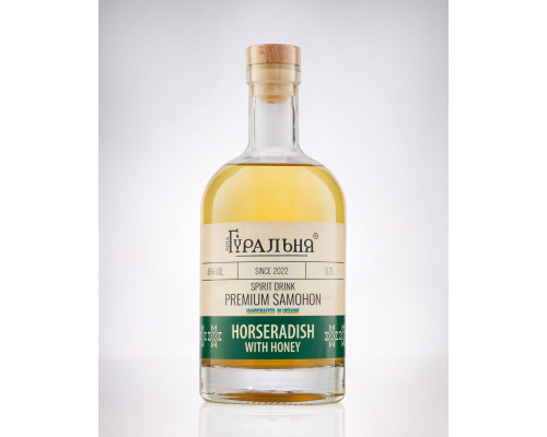 Premium Samohon Horseradish with Honey 0.7 l., 45% vol.