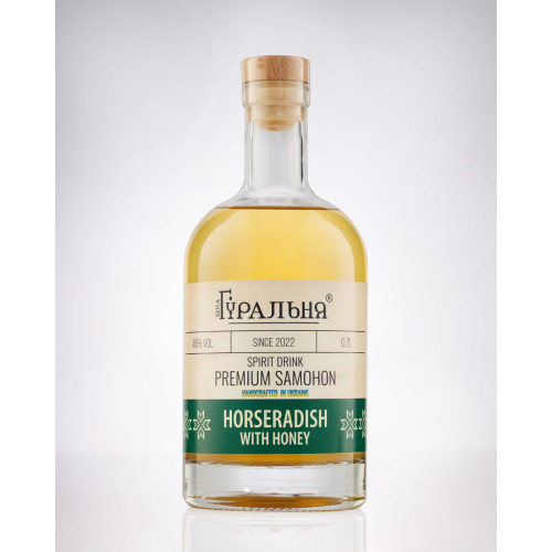 Premium Samohon Horseradish with Honey 0.7 l., 45% vol.